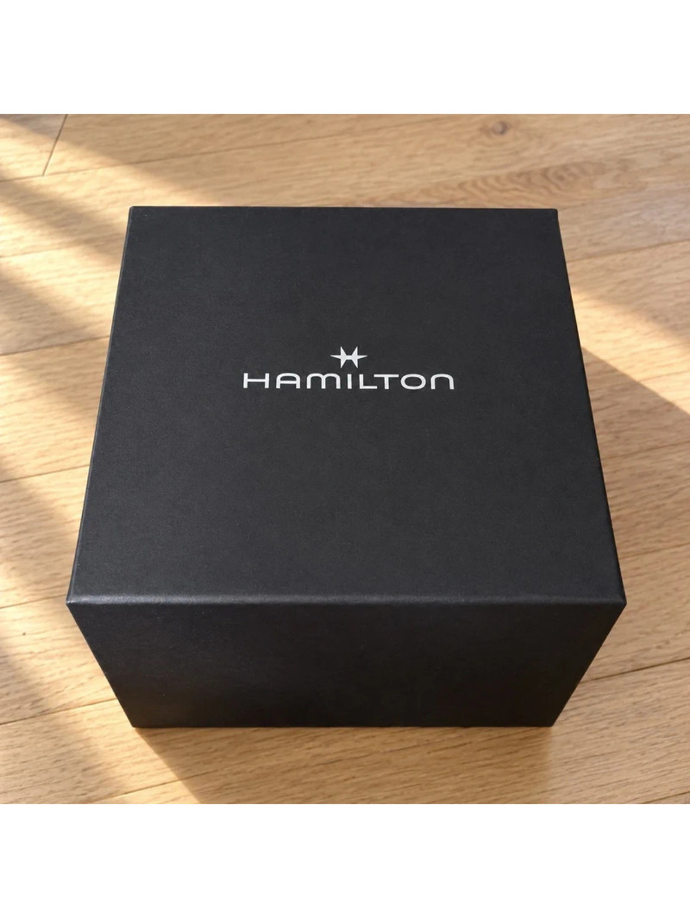 Hamilton Watch Box Black Empty Presentation Storage Gift Box Authentic